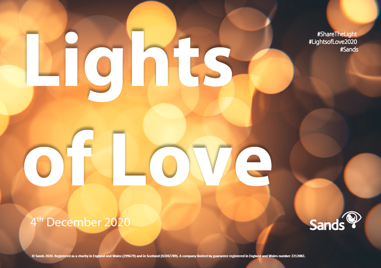 Lights of Love 2020 Order of service Sands Saving babies' lives